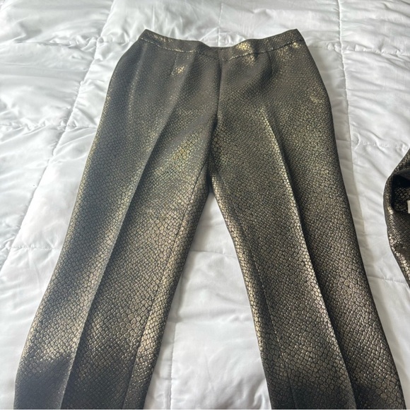 Anne Klein Metallic Gold Blazer - Picture 2 of 4